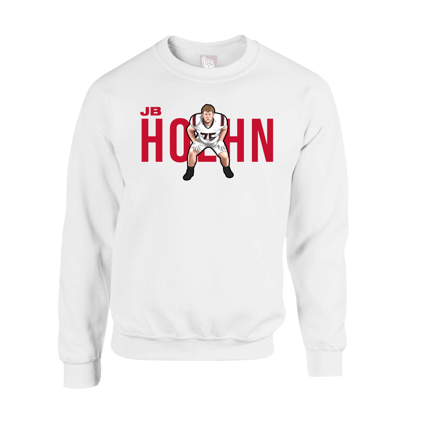 Fleece Crew — Player Name in White