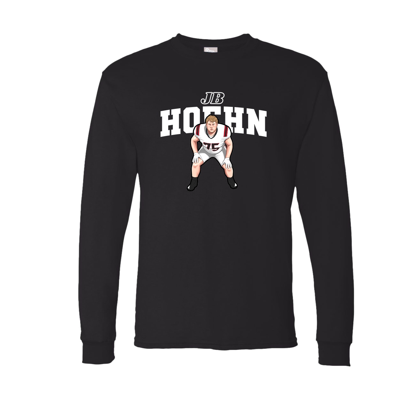 Long Sleeve Tee — Name Arch in Black
