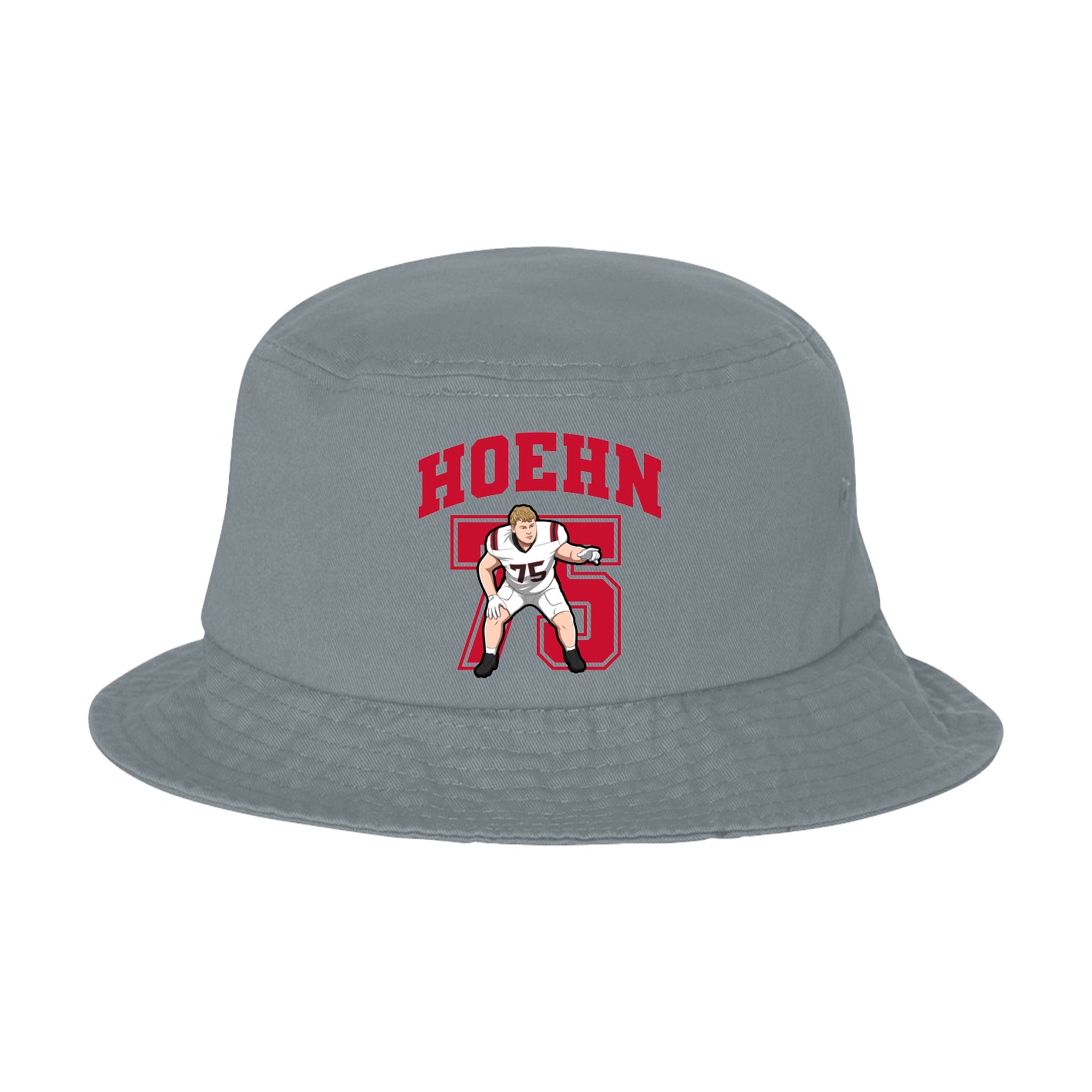 Bucket Cap — Number in Grey