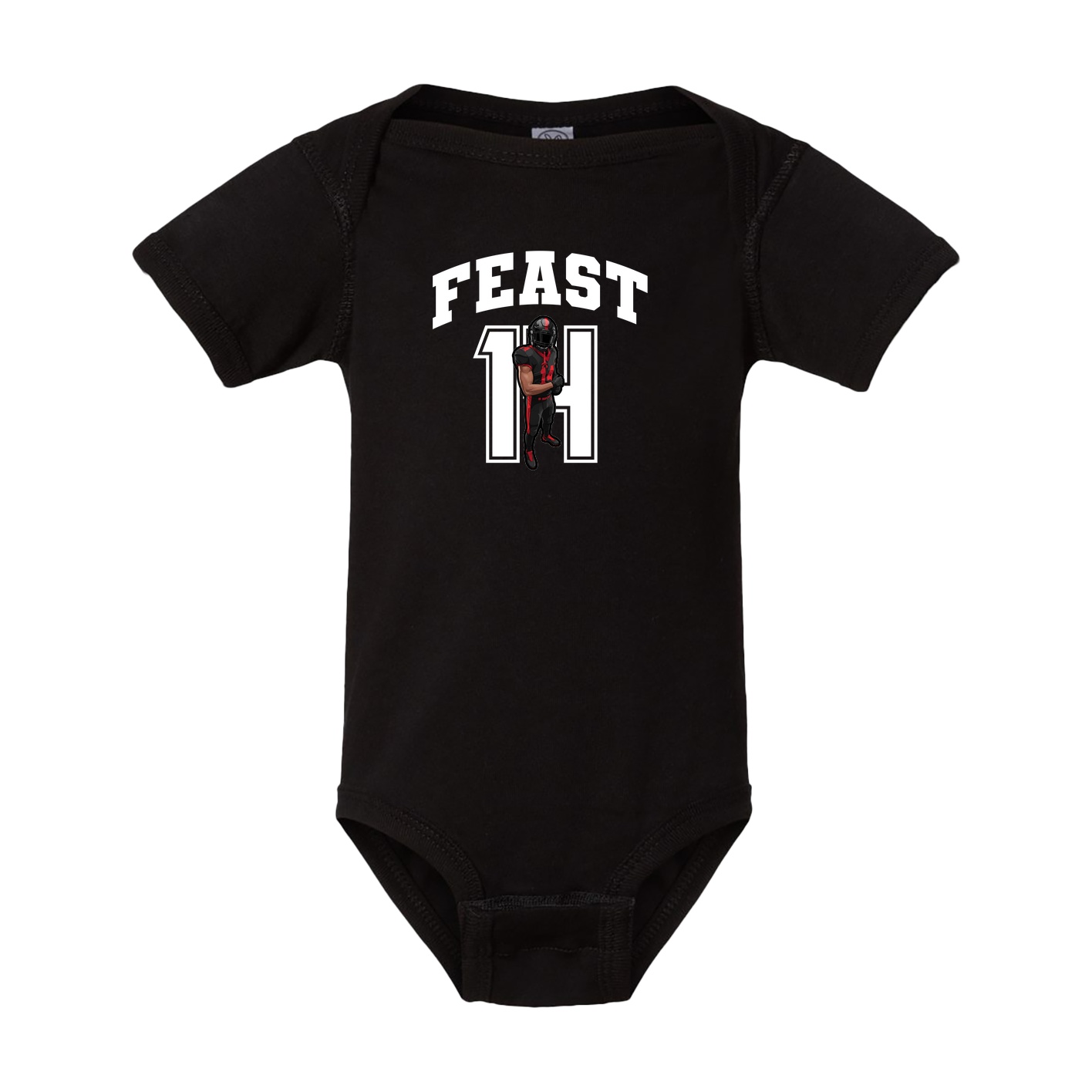 Baby Onesie — Number in Black