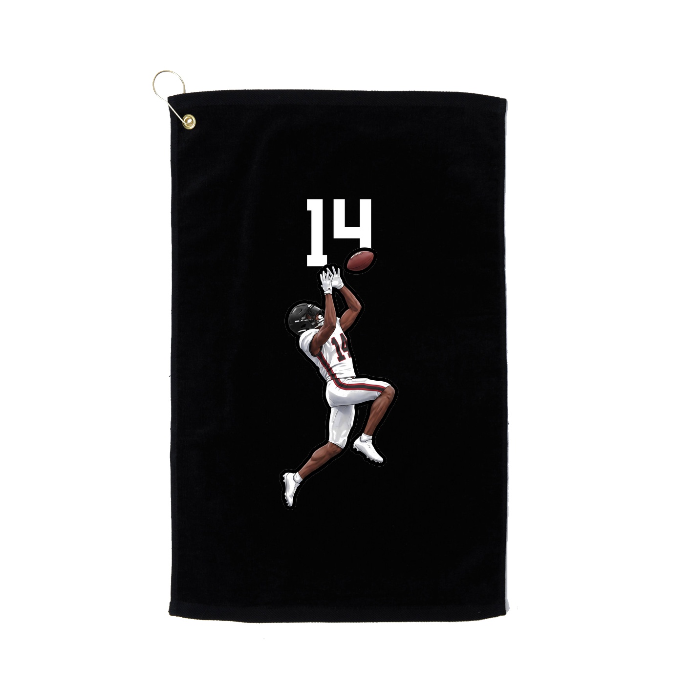 Golf Towel — Number Top in Black