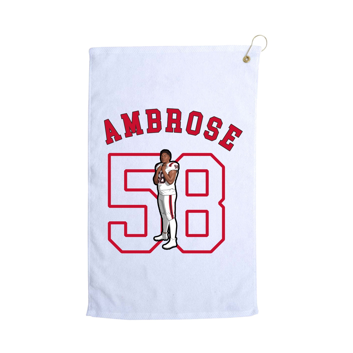 Golf Towel — Shirsey Arch in White