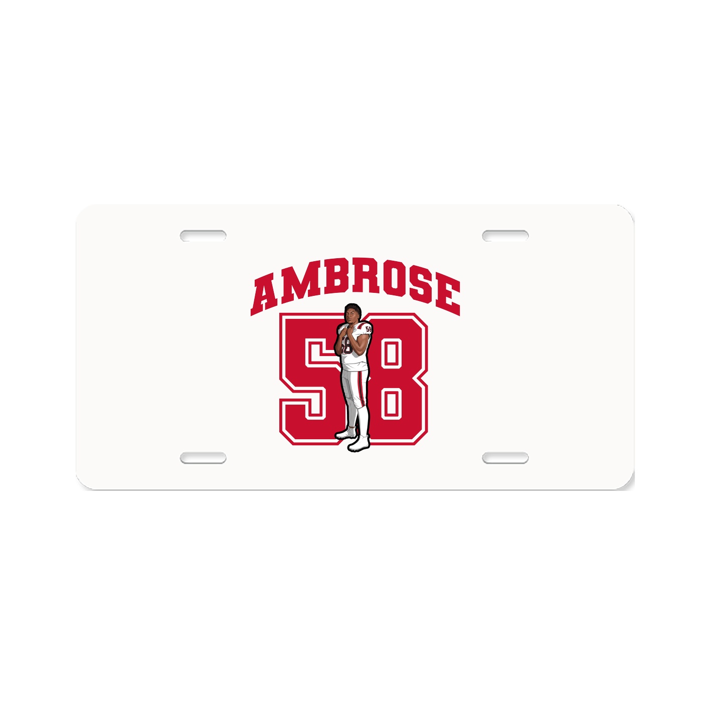License Plate — Number in Classic