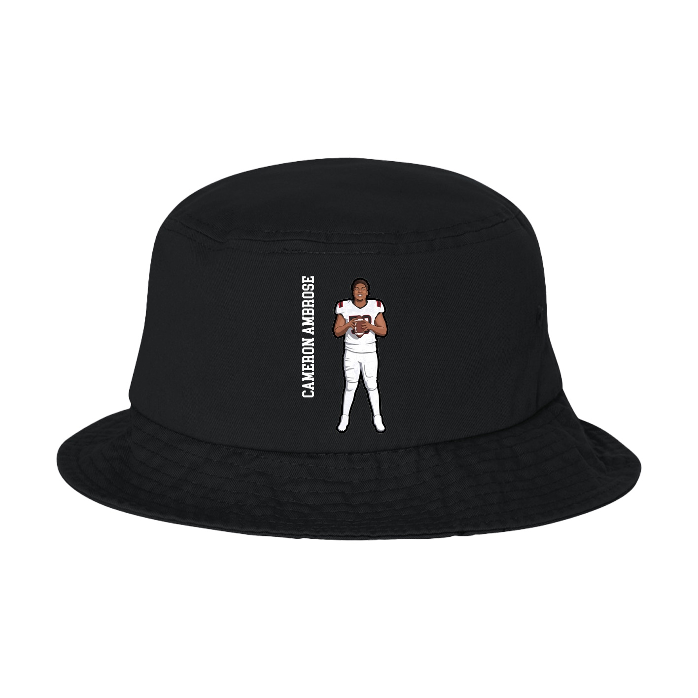 Bucket Cap — Name Vertical in Black