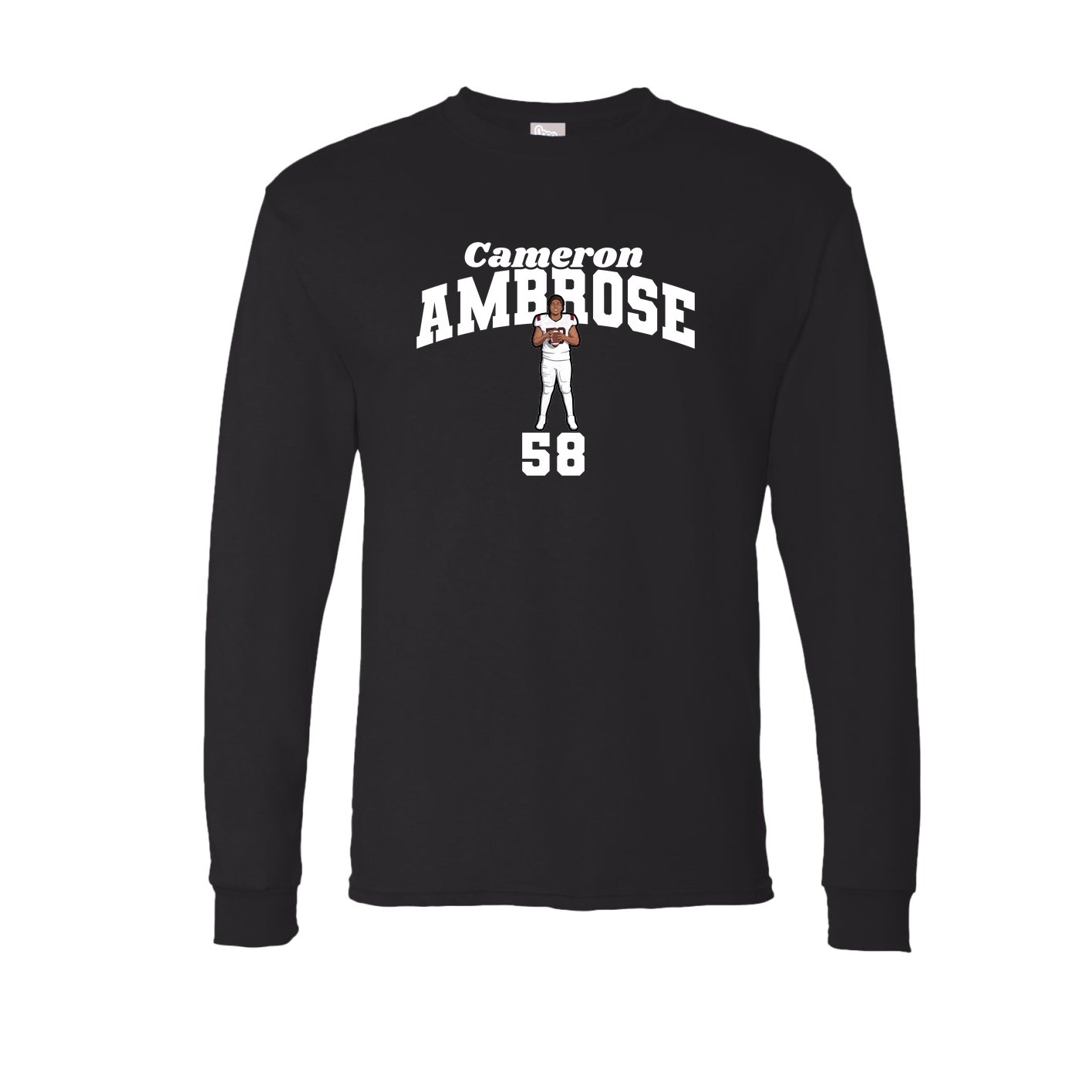 Long Sleeve Tee — Signature Arch in Black