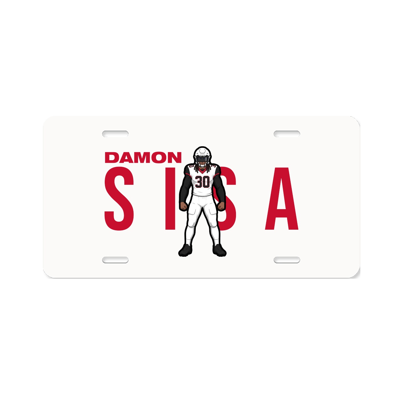 License Plate — Player Name in Classic