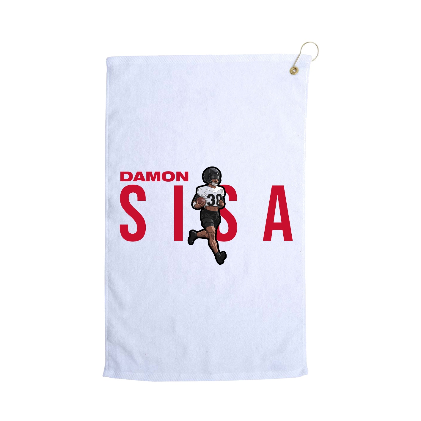 Golf Towel — Player Name in White