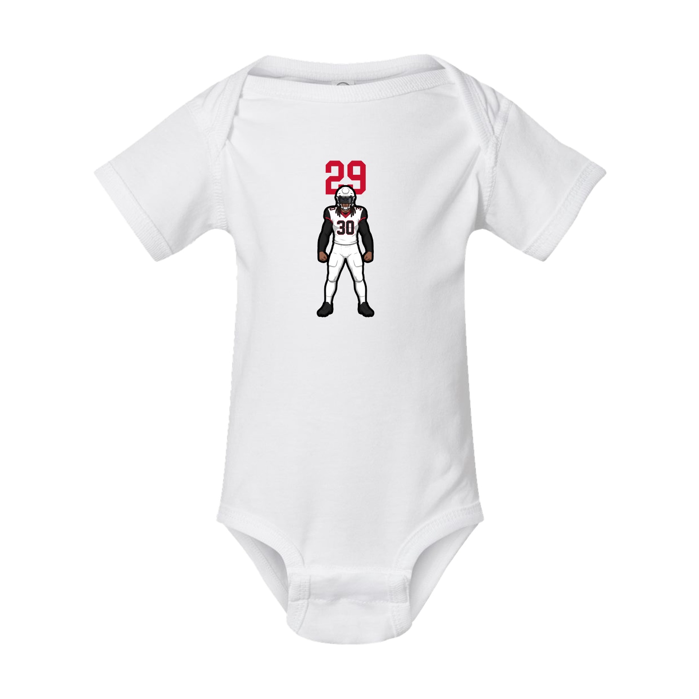 Baby Onesie — Number Top in White