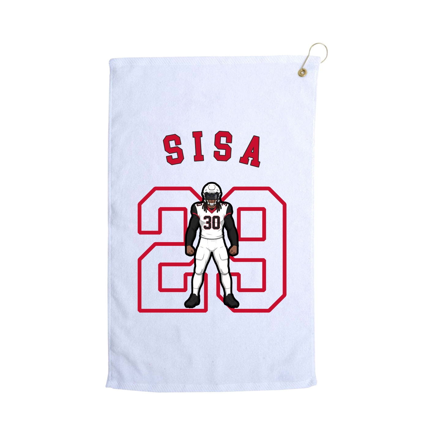 Golf Towel — Shirsey Arch in White