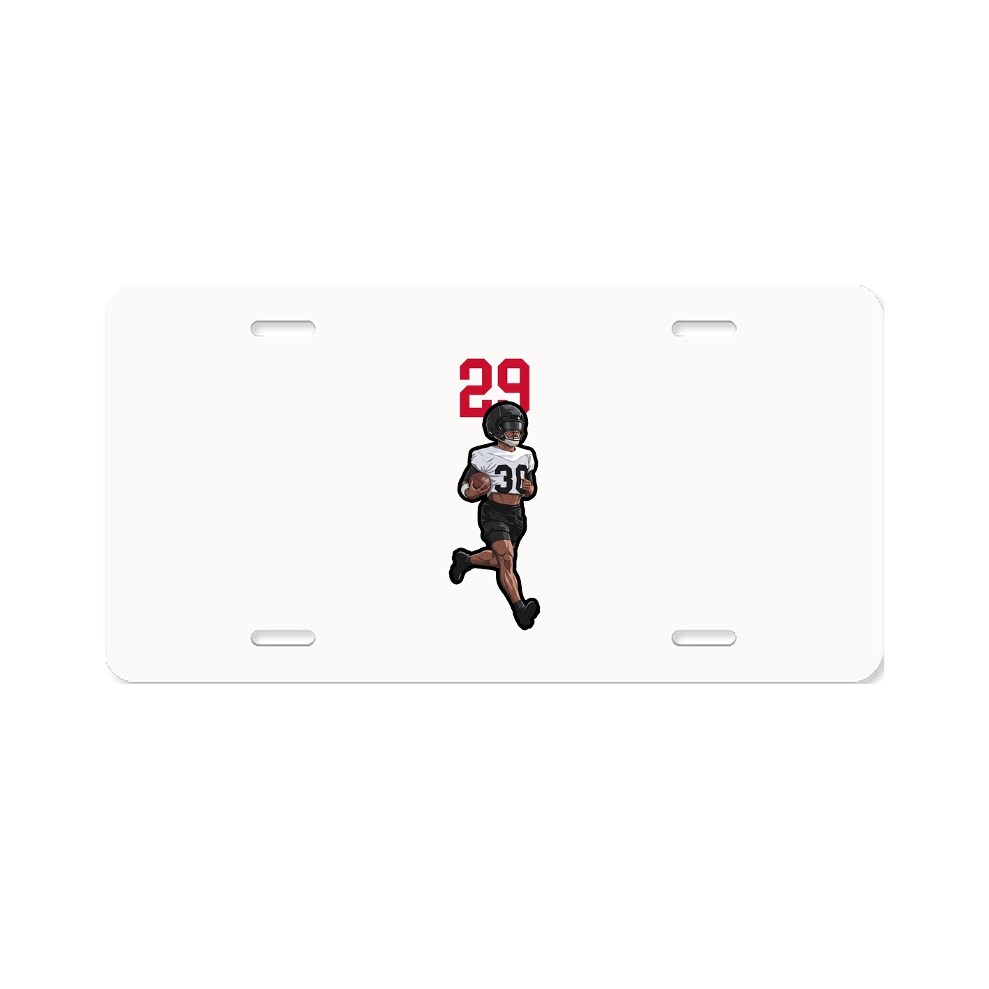 License Plate — Number Top in Classic