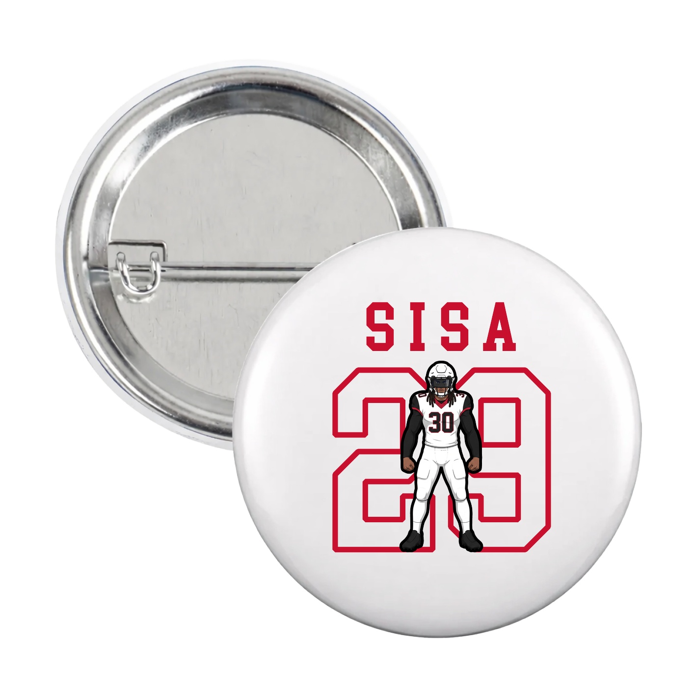 Game Day Button — Shirsey in White