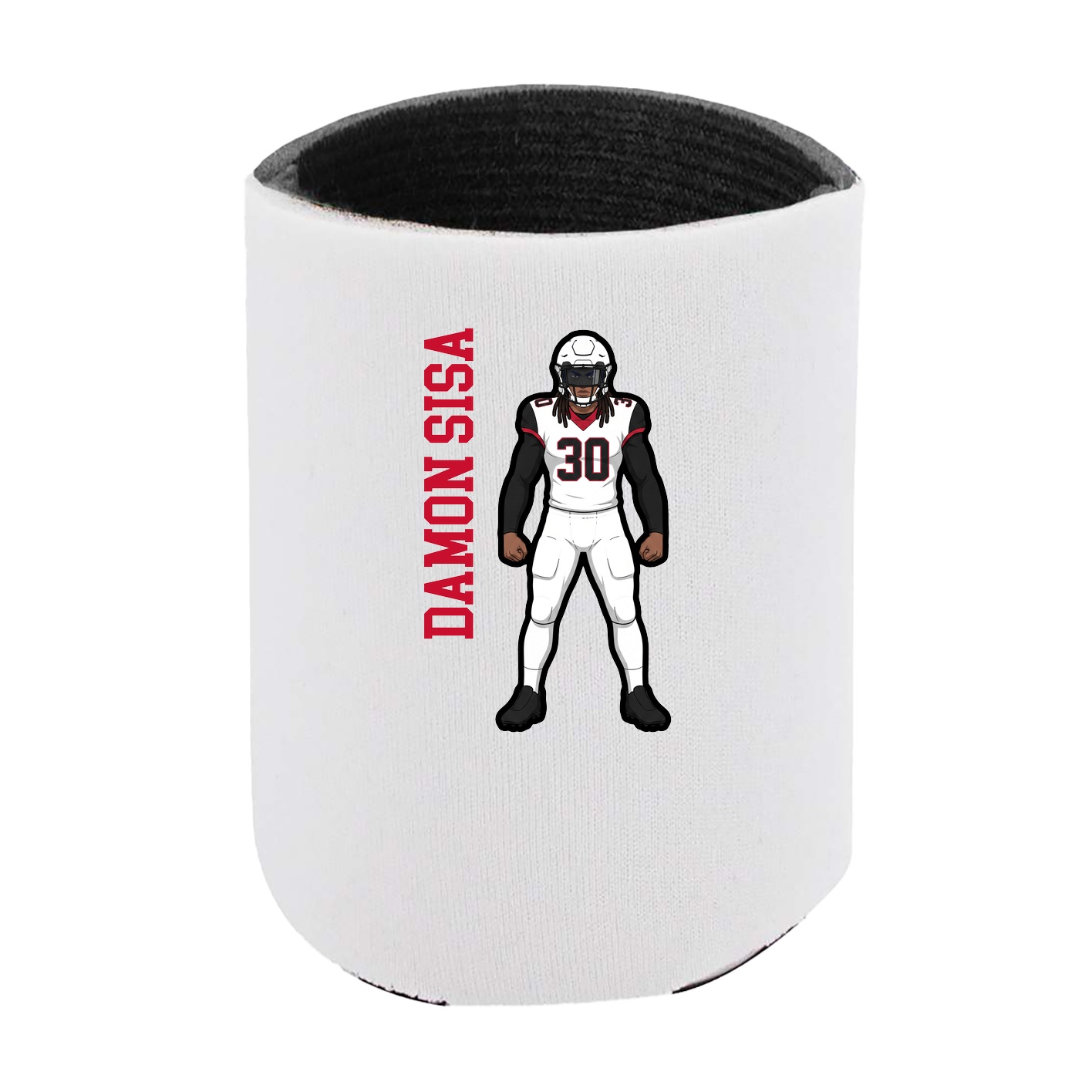 Can Holder — Name Vertical in White