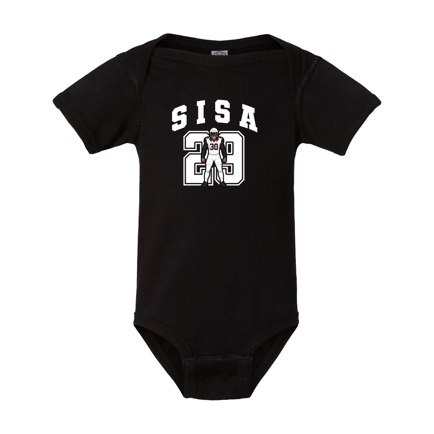 Baby Onesie — Number in Black