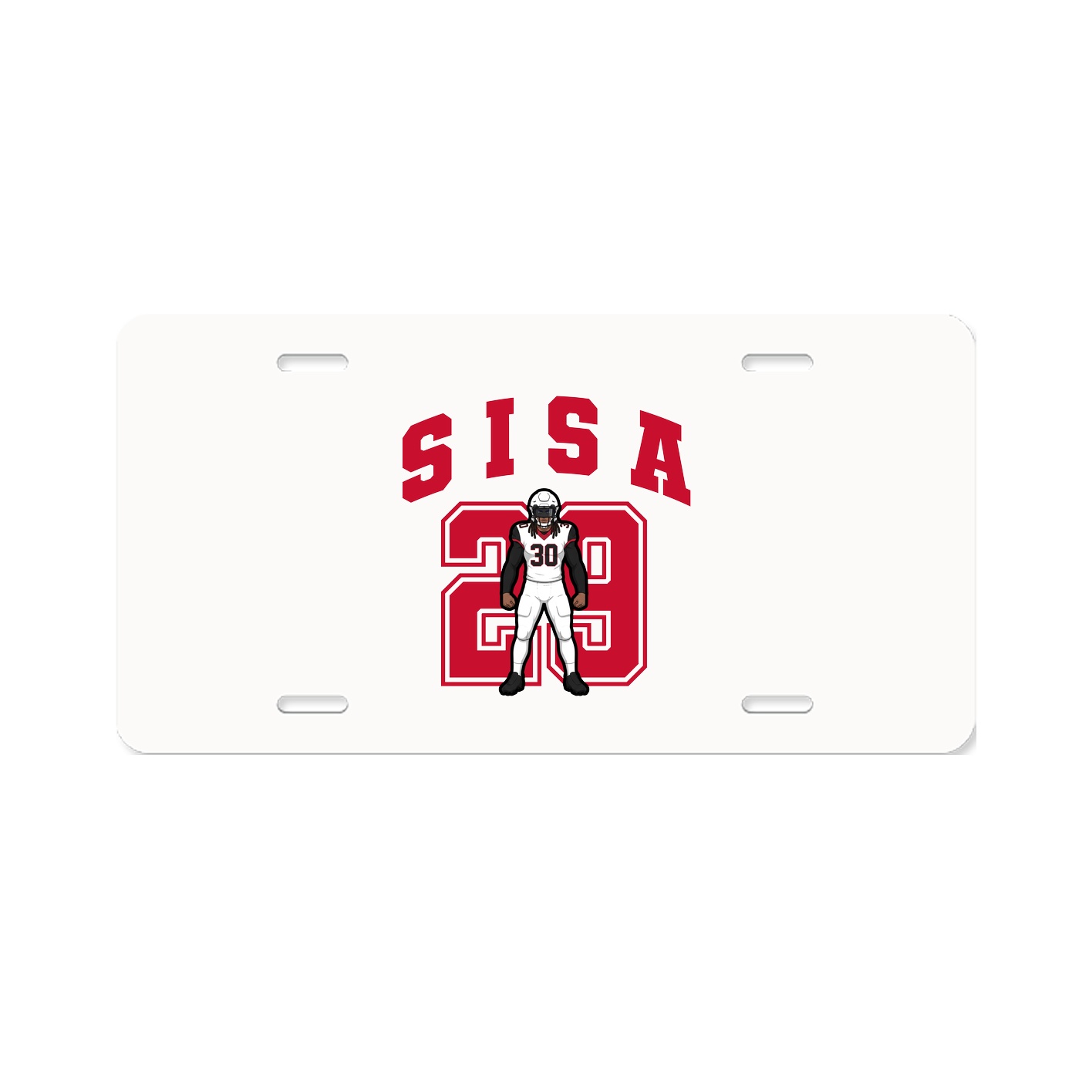 License Plate — Number in Classic