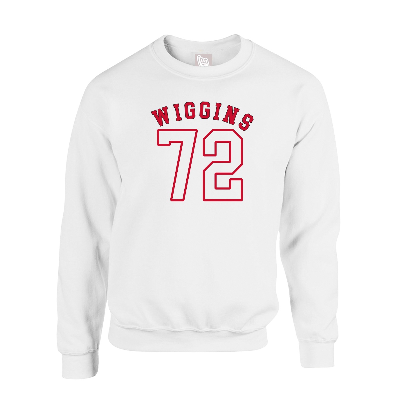 Fleece Crew — Shirsey Arch in White