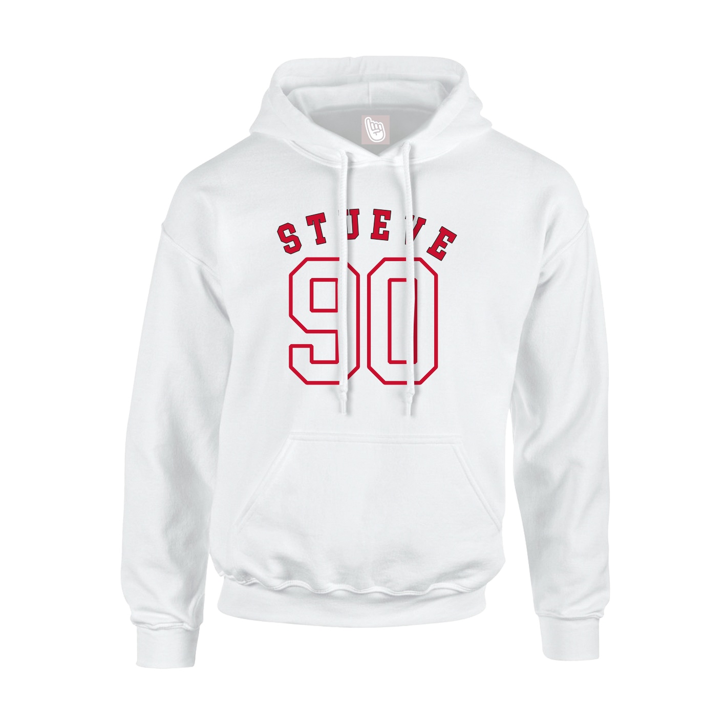 Youth Hoodie — Shirsey Arch in White