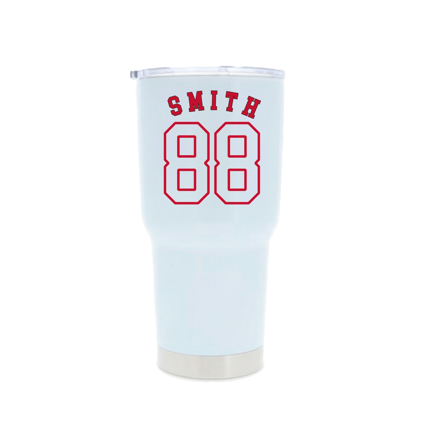 30oz Stainless Steel Tumbler — Shirsey Arch in White