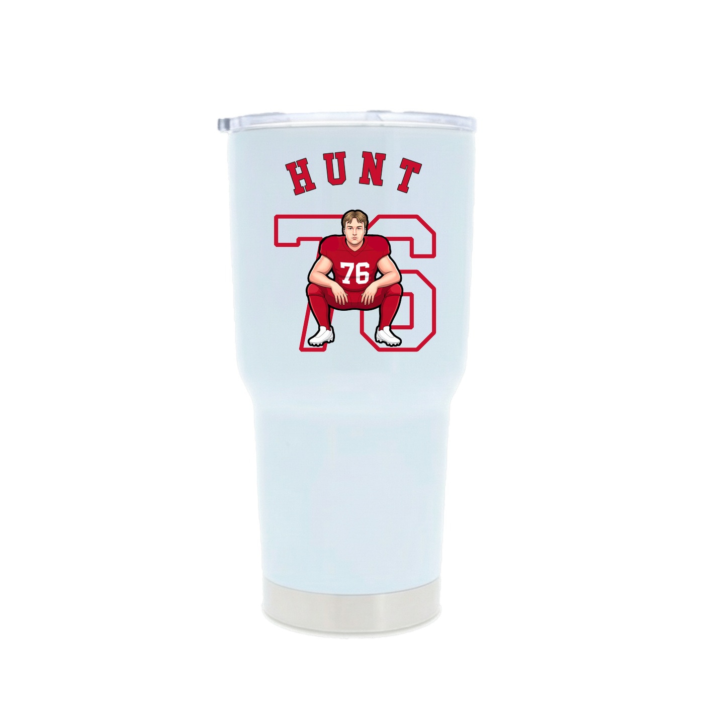 30oz Stainless Steel Tumbler — Shirsey Arch in White
