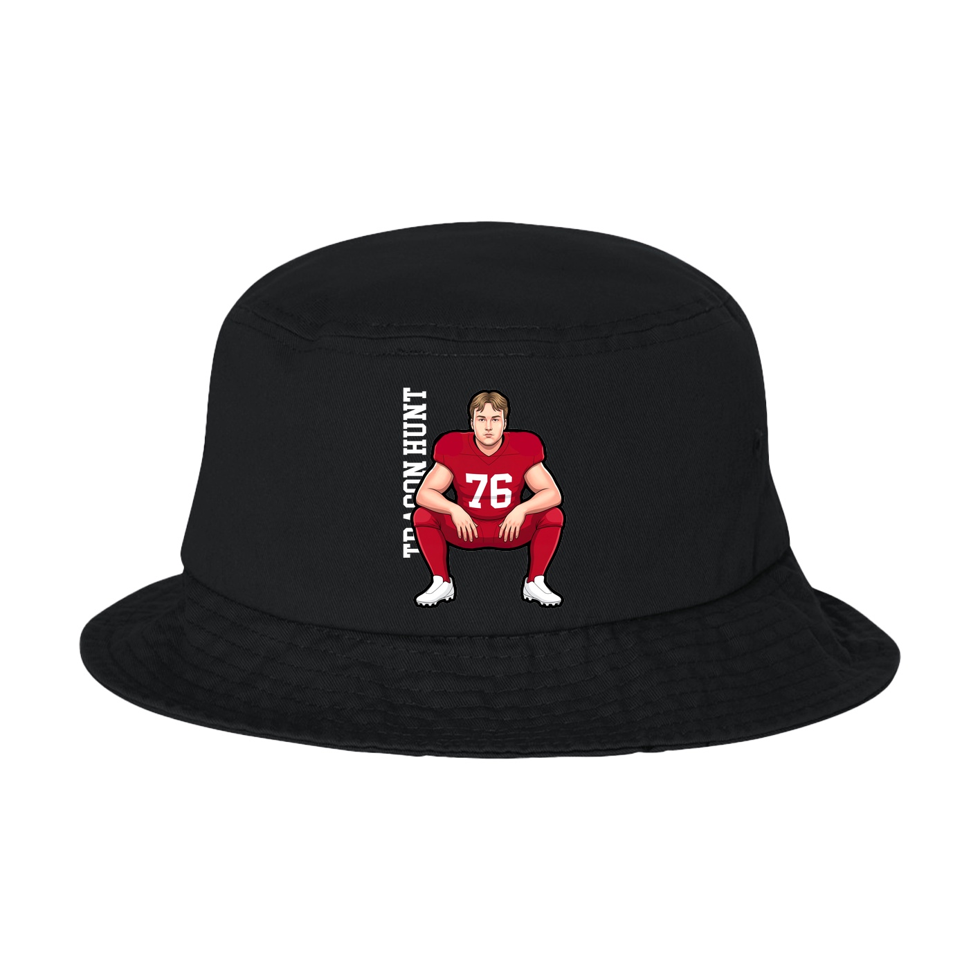 Bucket Cap — Name Vertical in Black