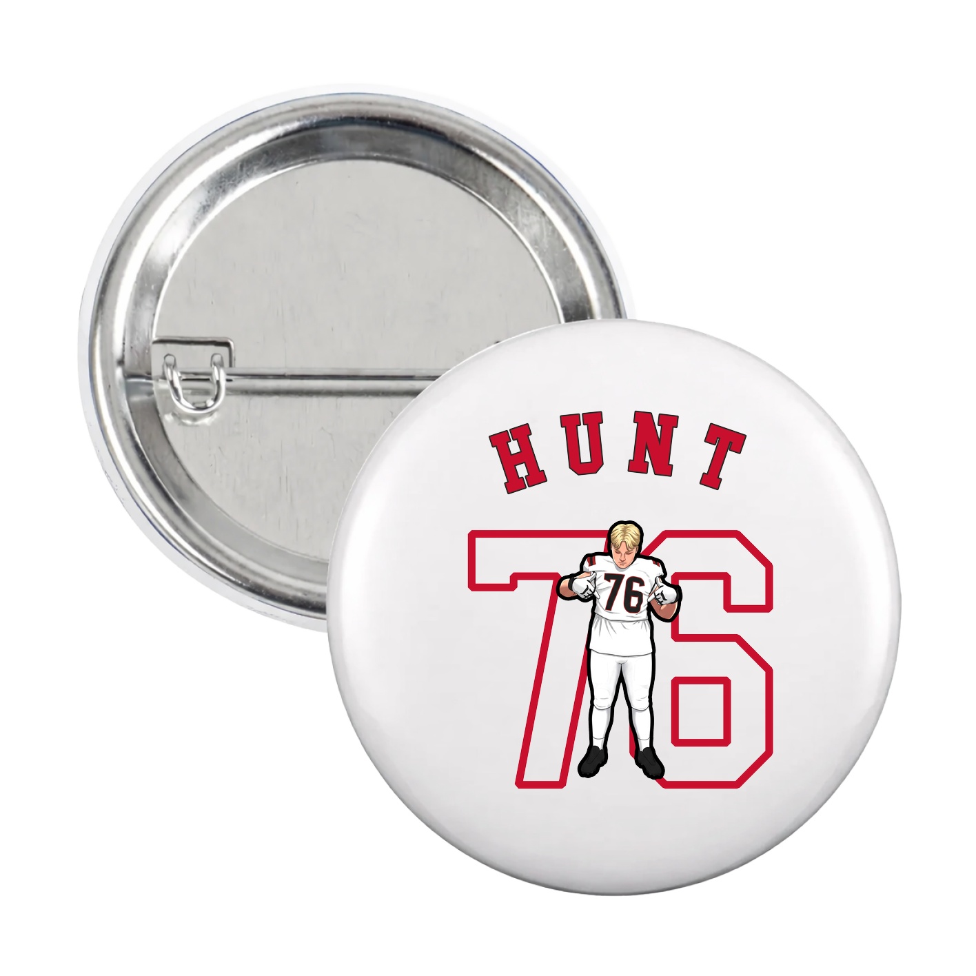 Game Day Button — Shirsey Arch in White