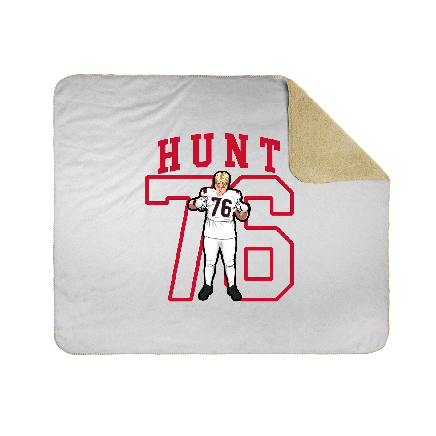 Throw Blanket — Shirsey in White