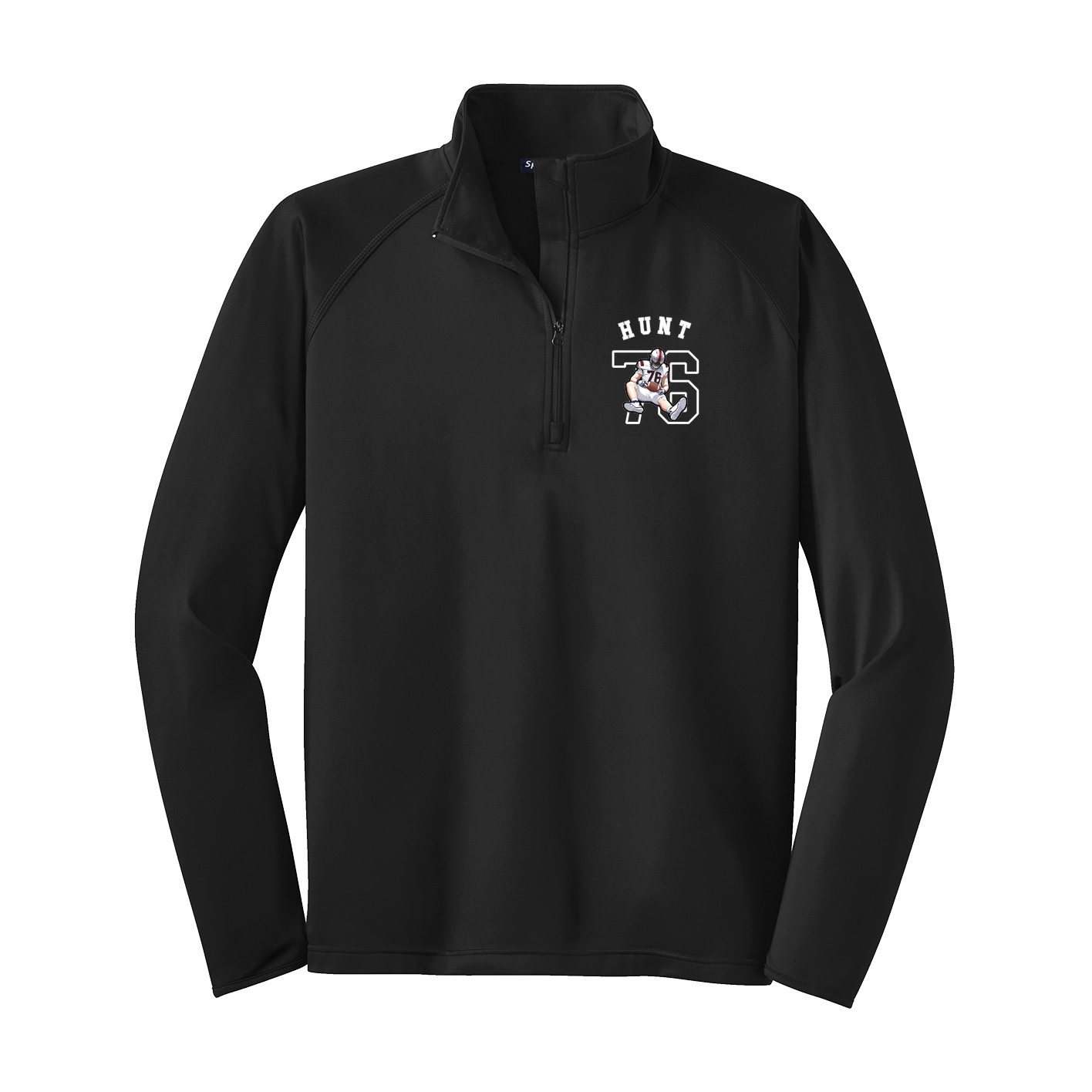 Q-Zip Pullover — Shirsey Arch in Black