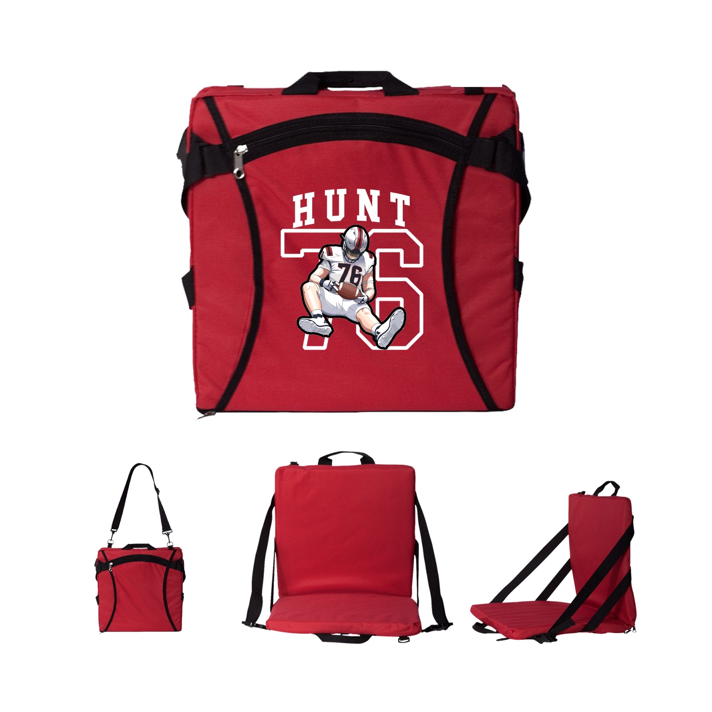 Folding Stadium Seat — Shirsey in Red