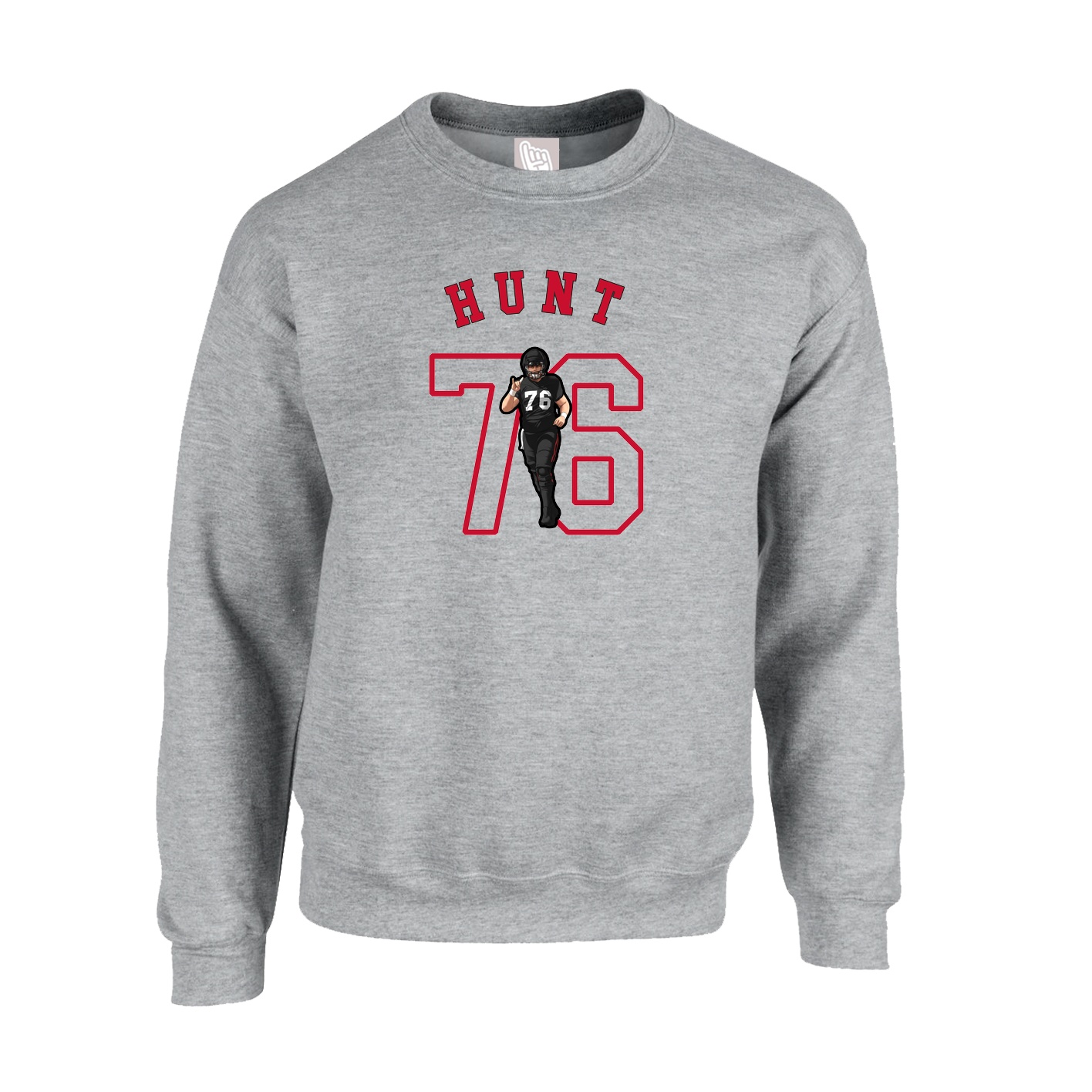 Fleece Crew — Shirsey Arch in Grey