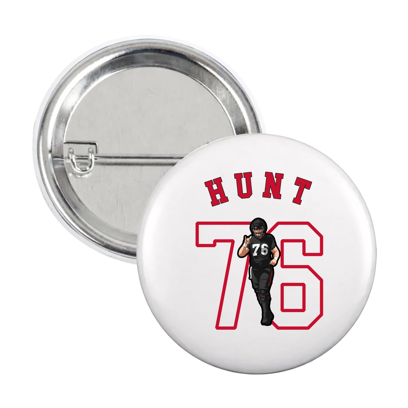 Game Day Button — Shirsey Arch in White