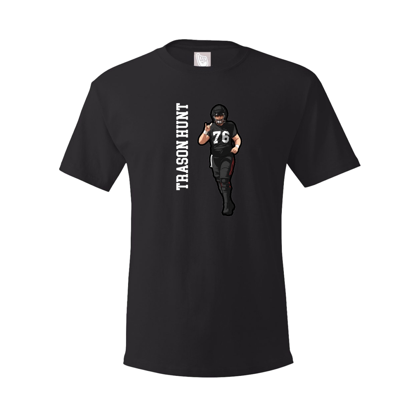 Tee — Name Vertical in Black
