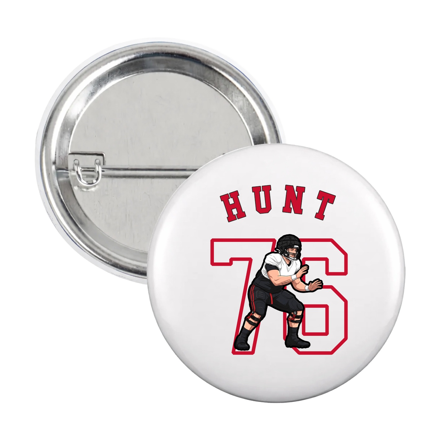 Game Day Button — Shirsey Arch in White