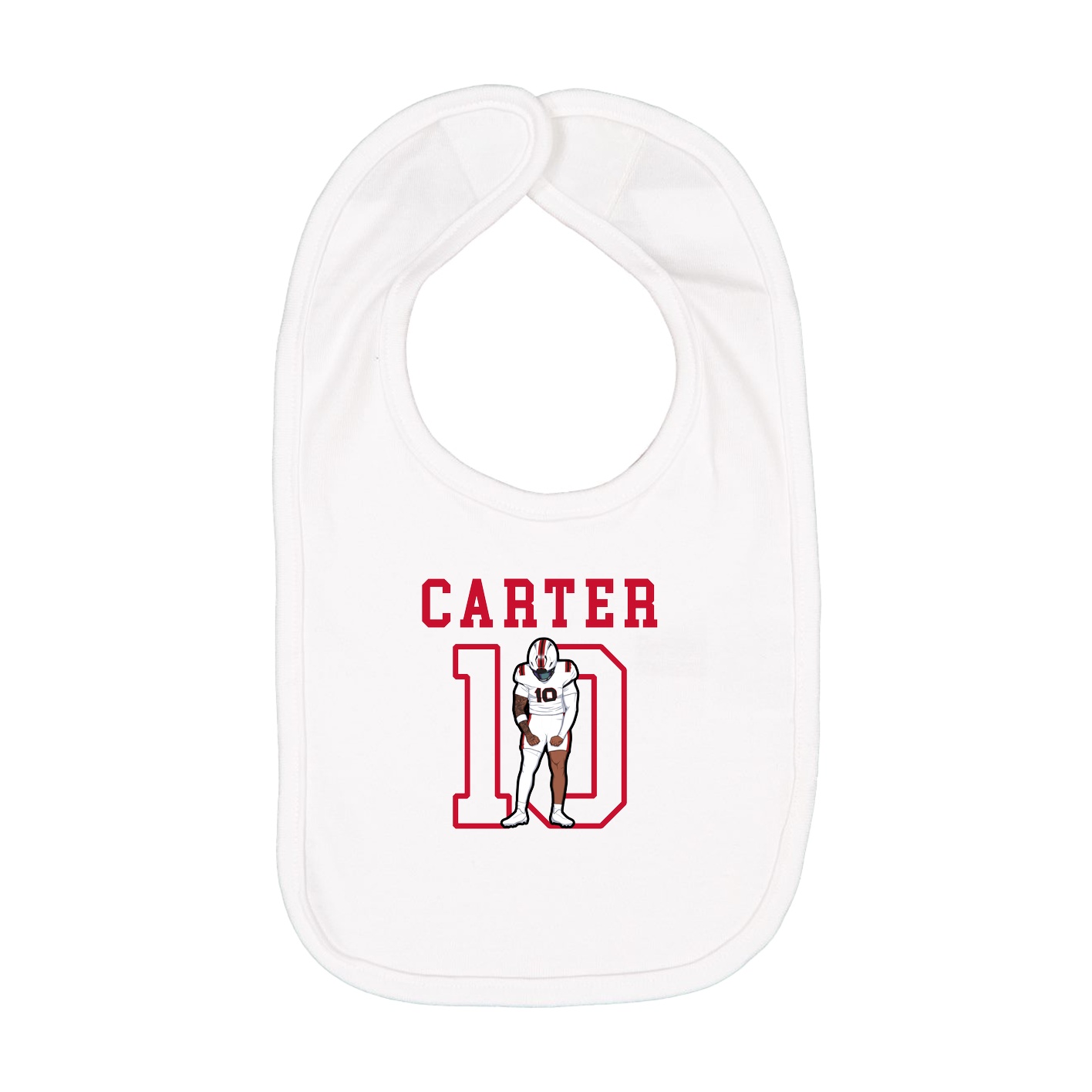 Infant Bib — Shirsey in White