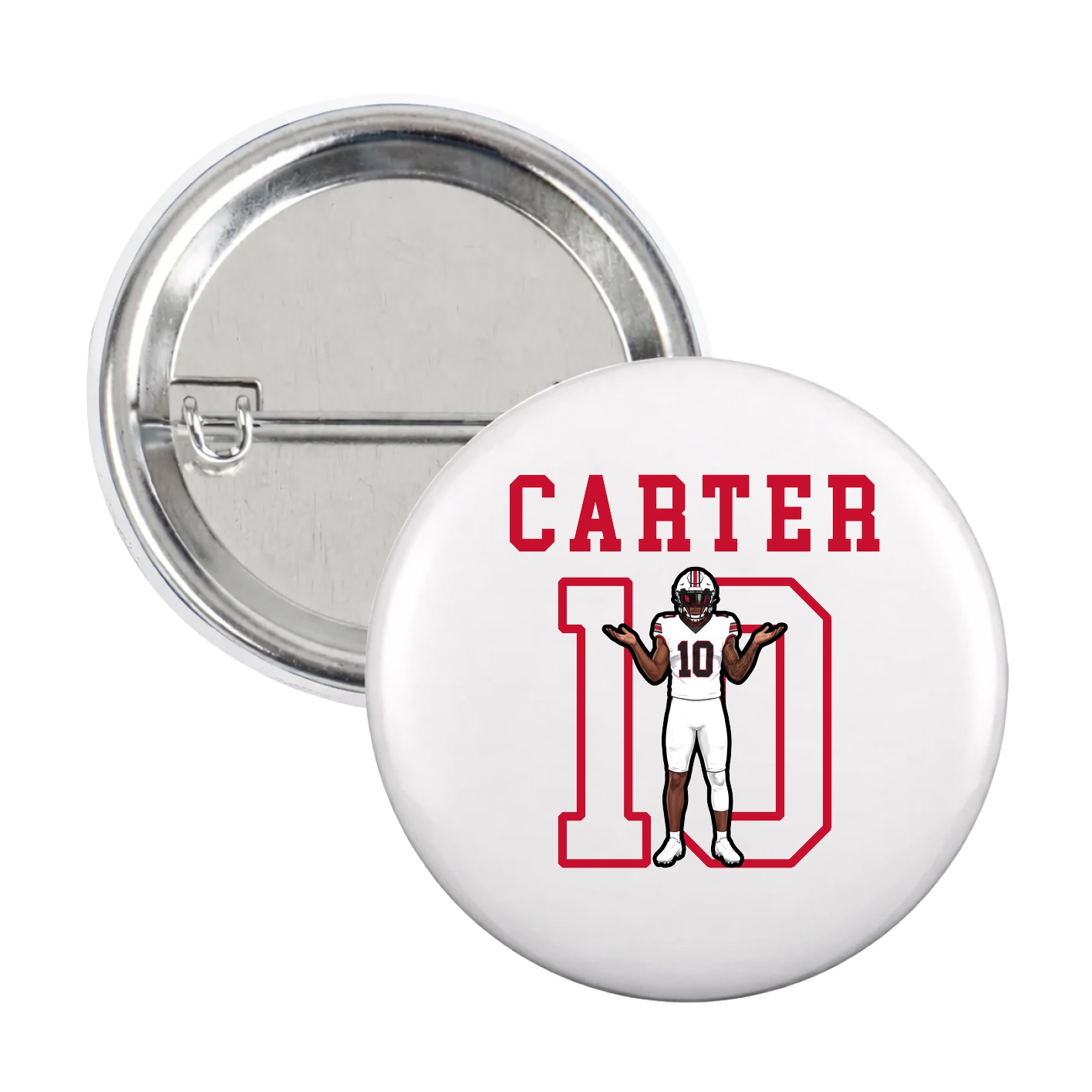Game Day Button — Shirsey in White