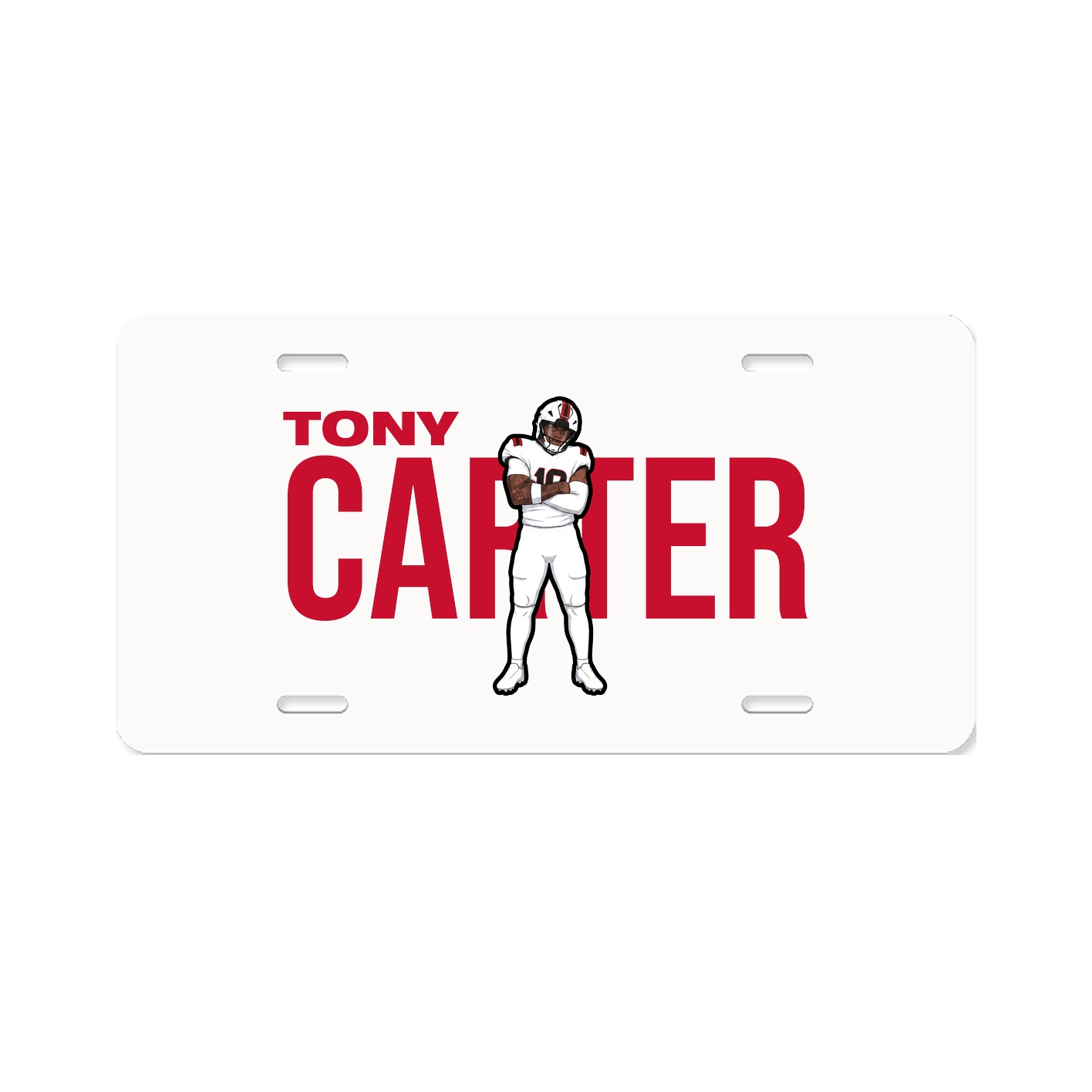 License Plate — Player Name in Classic