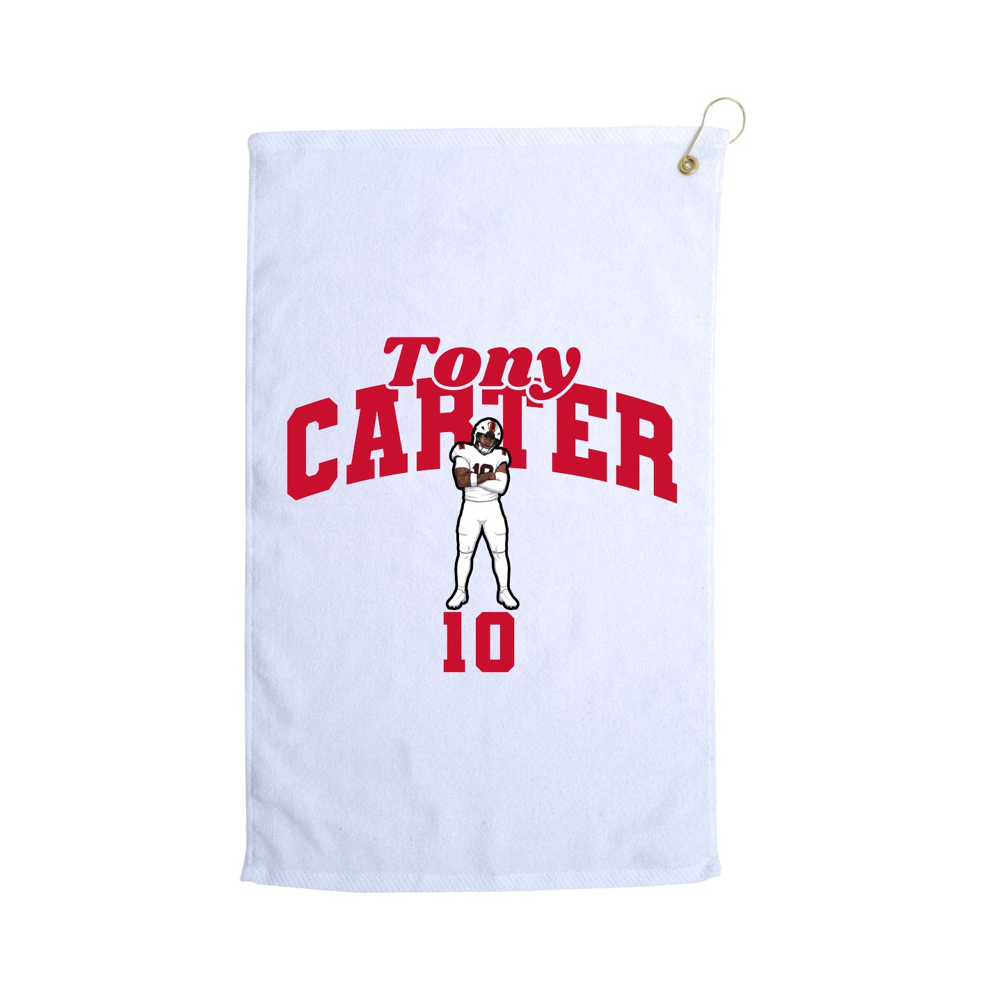 Golf Towel — Signature Arch in White