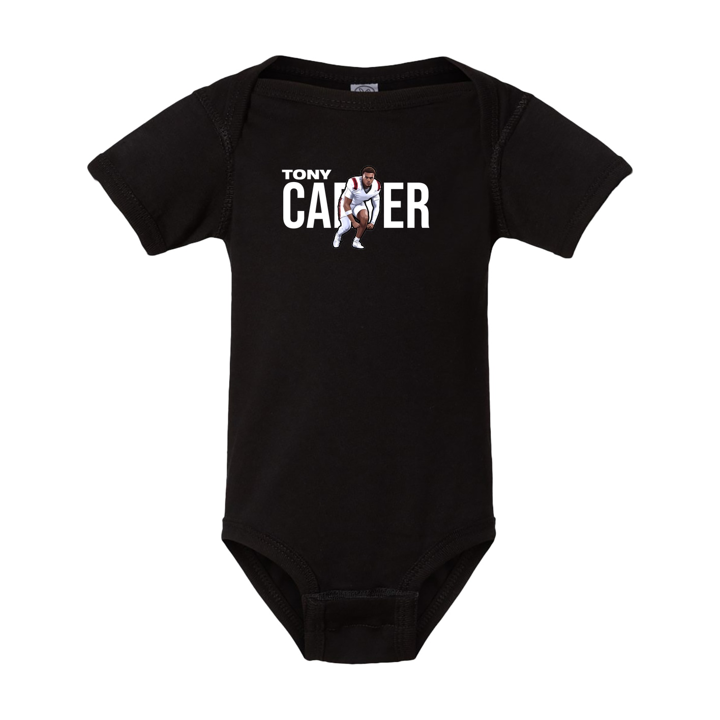 Baby Onesie — Player Name in Black