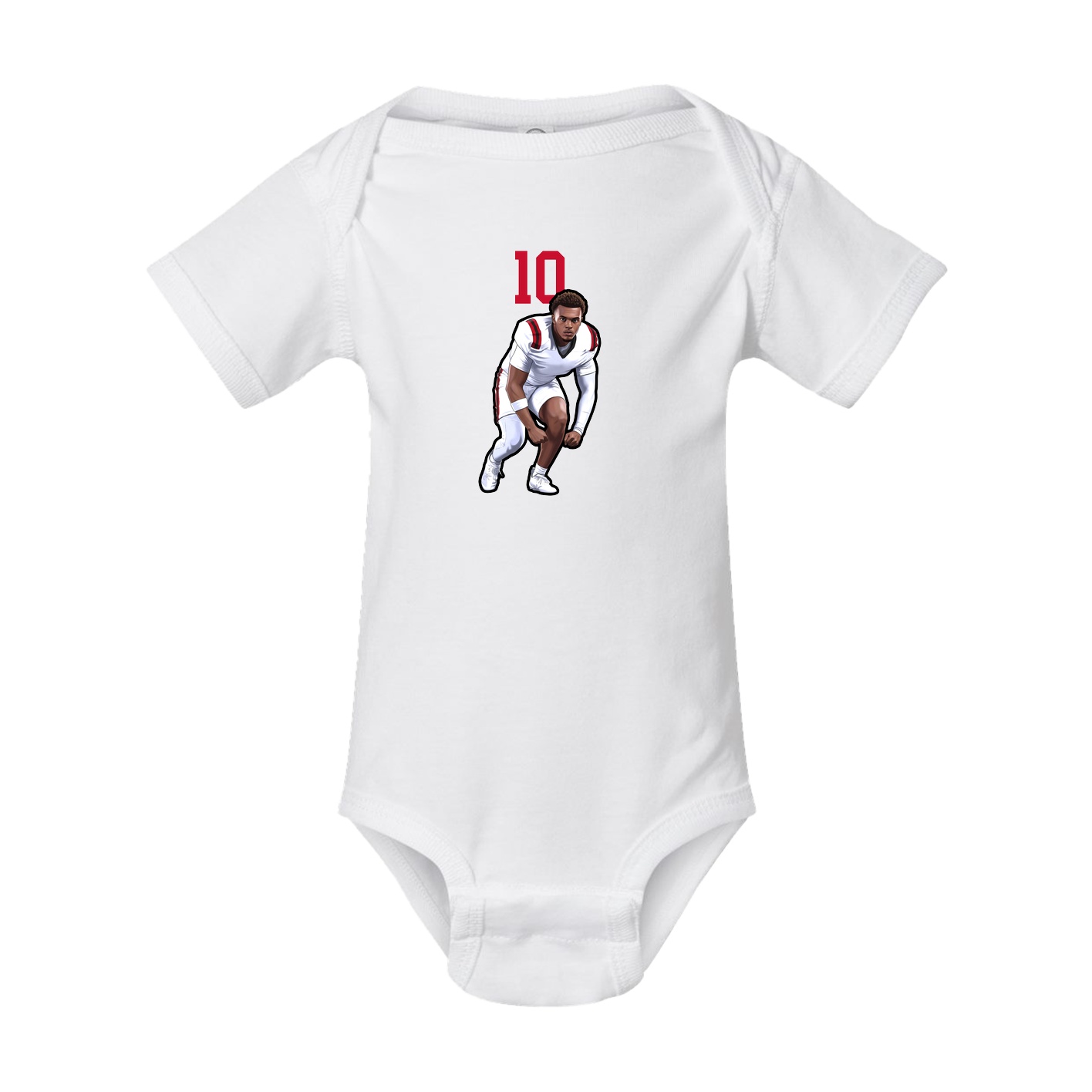 Baby Onesie — Number Top in White