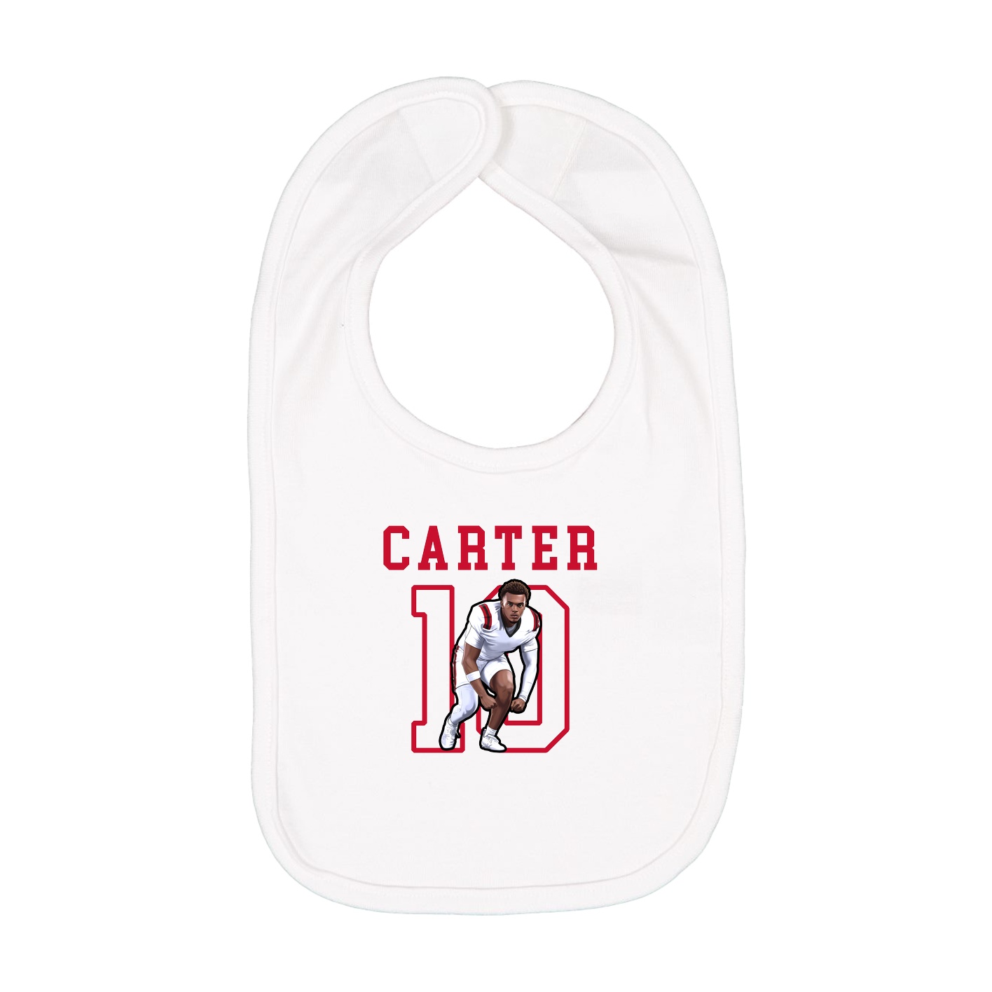 Infant Bib — Shirsey in White