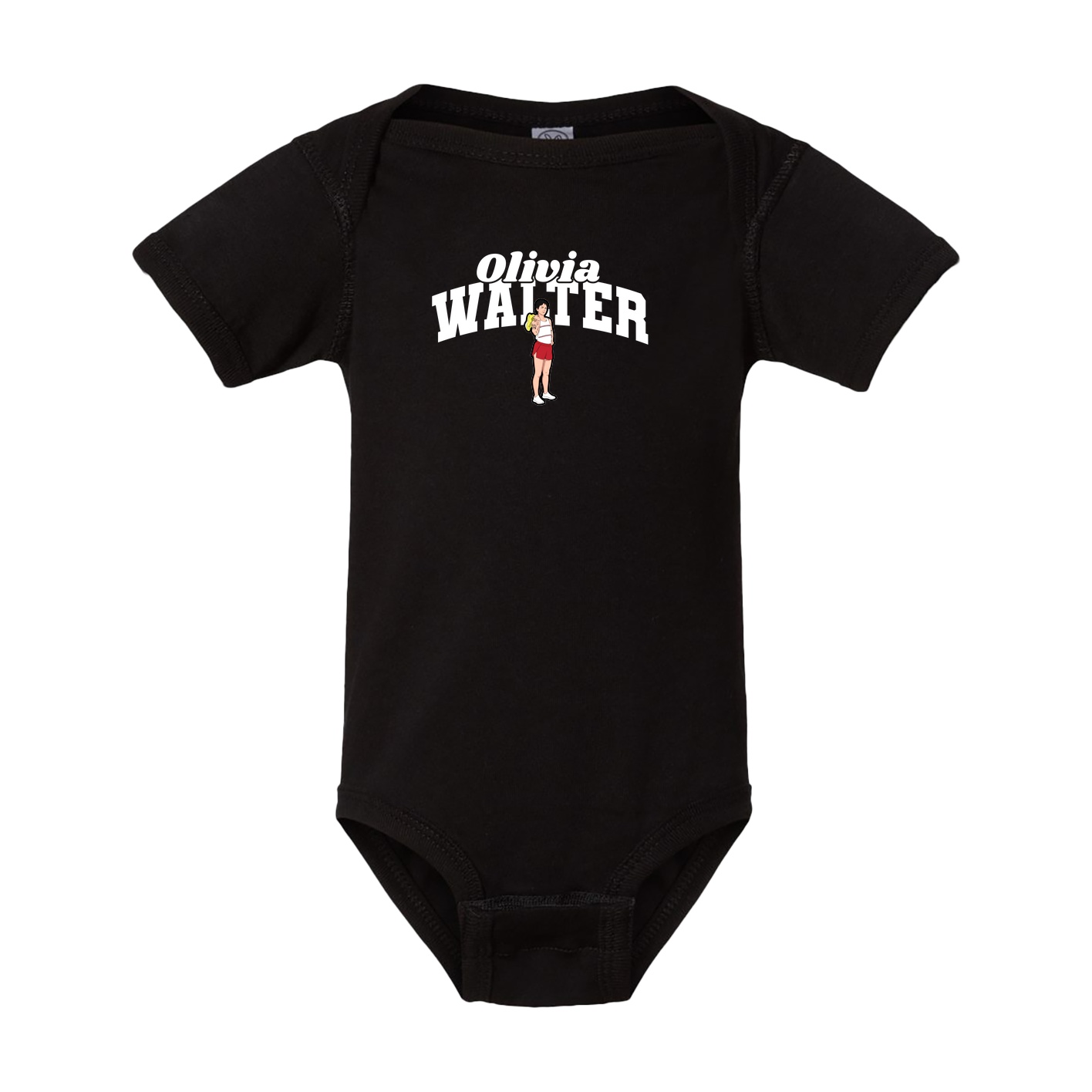 Baby Onesie — Signature Arch in Black