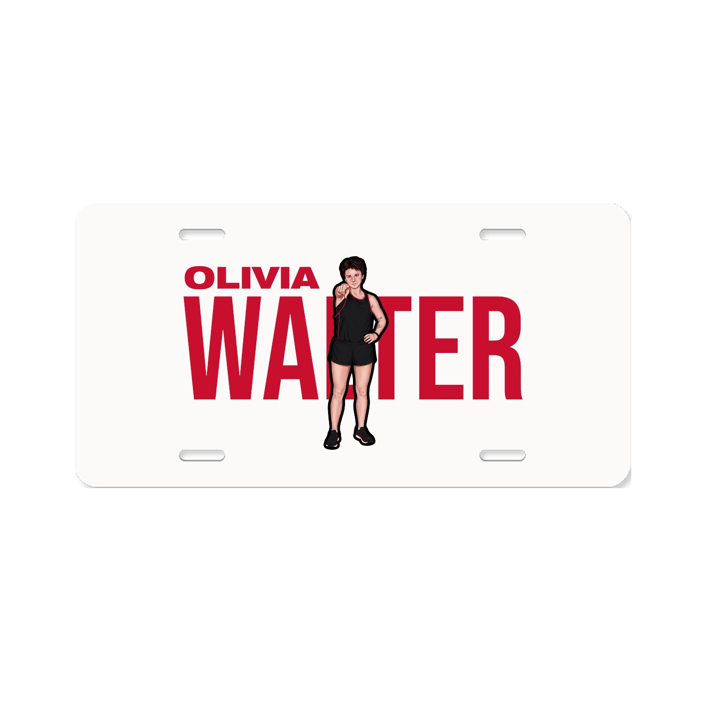 License Plate — Player Name in Classic