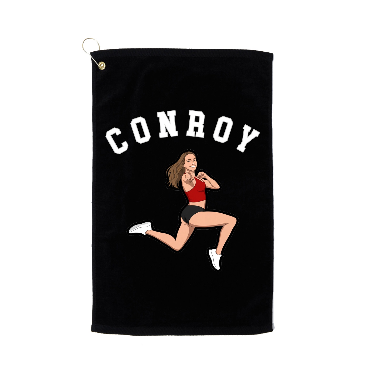 Golf Towel — Shirsey Arch in Black