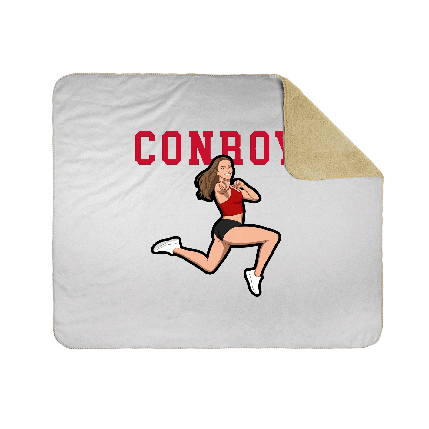 Throw Blanket — Shirsey in White