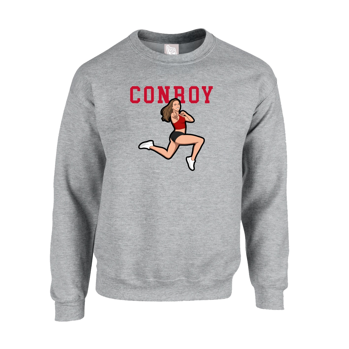Fleece Crew — Shirsey in Grey