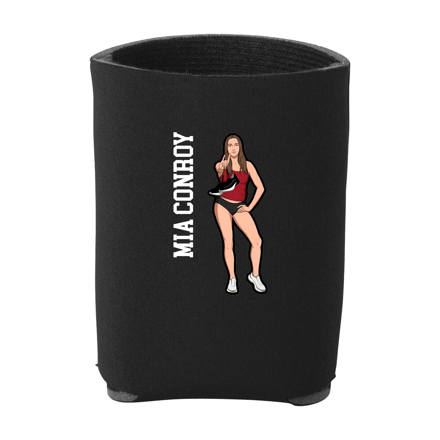 Can Holder — Name Vertical in Black
