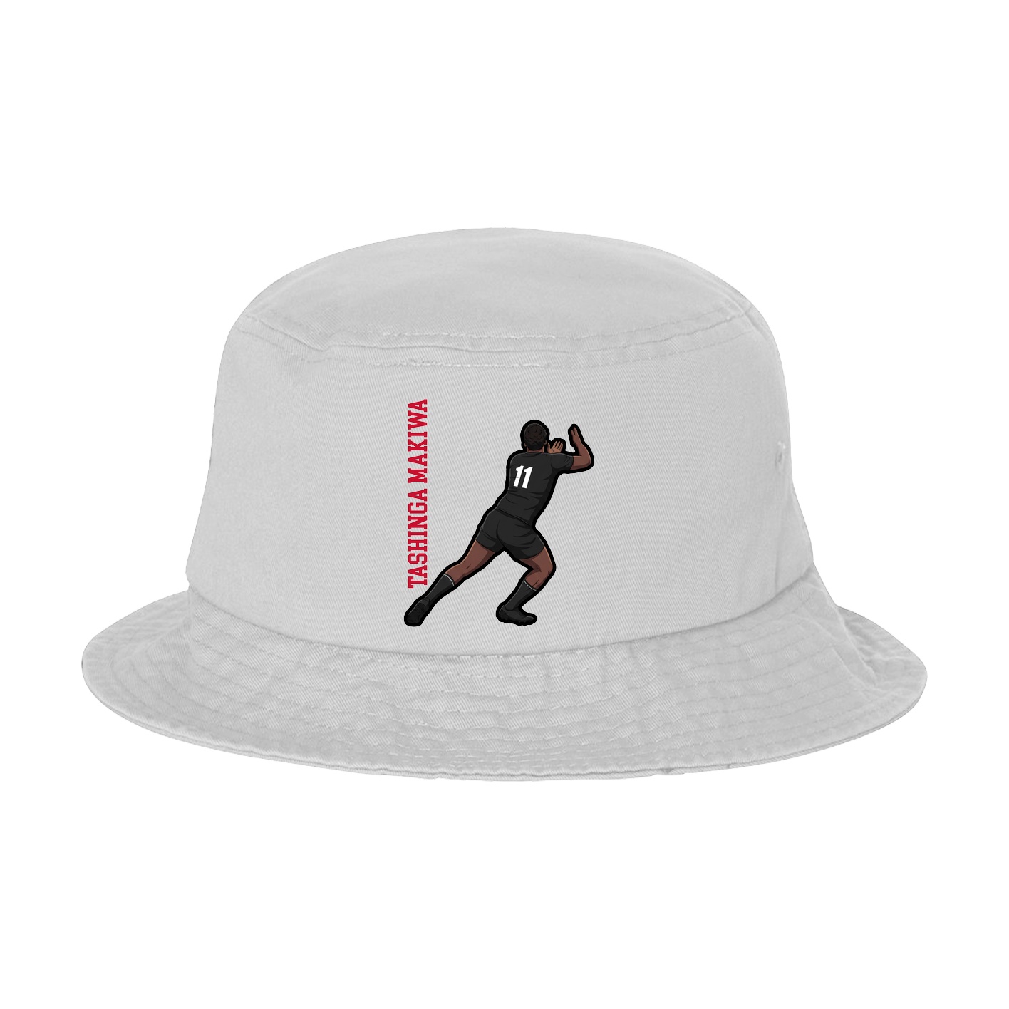 Bucket Cap — Name Vertical in White