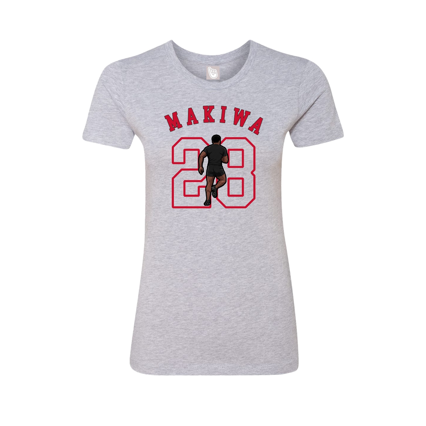 Fitted Women's Tee — Shirsey Arch in Grey