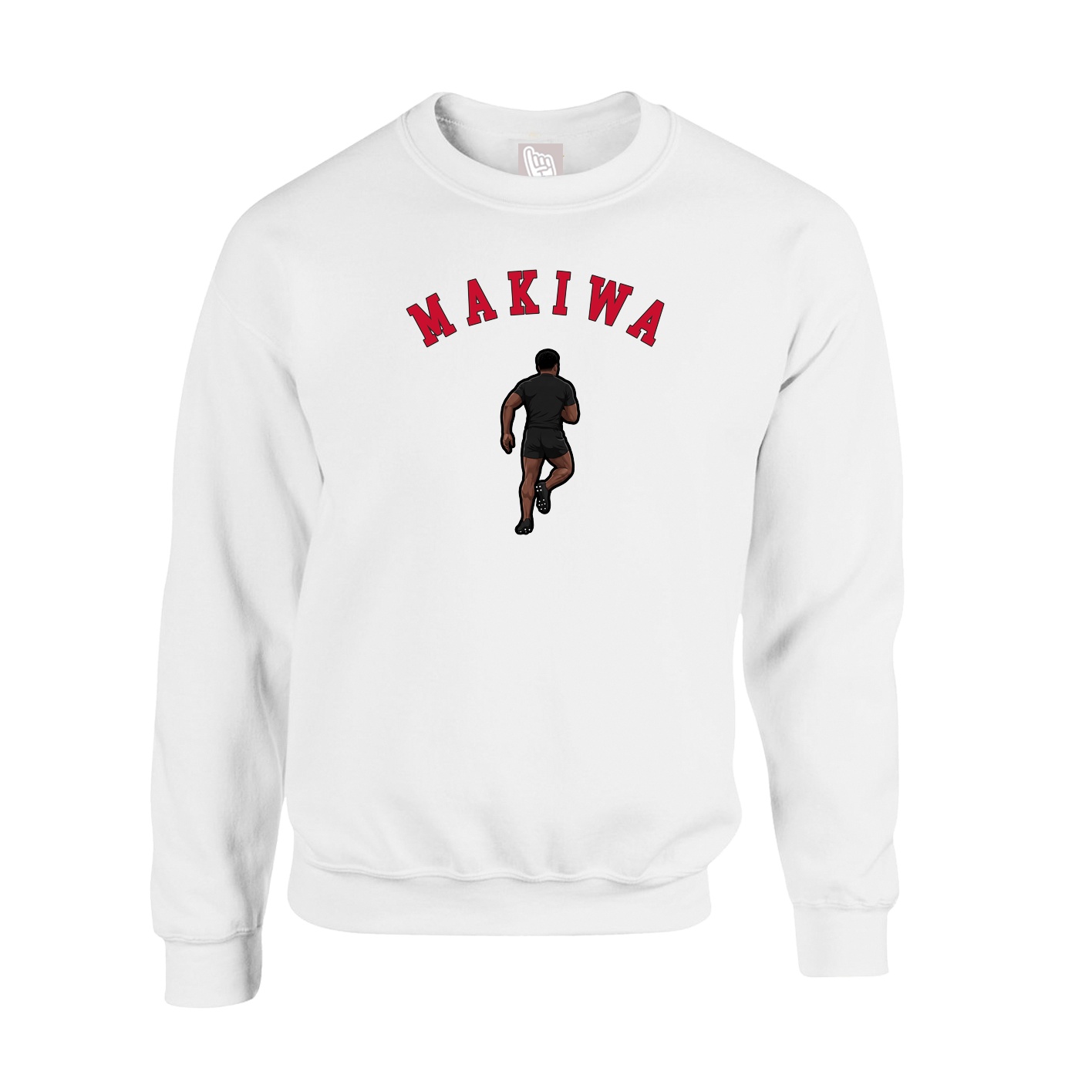 Fleece Crew — Shirsey Arch in White