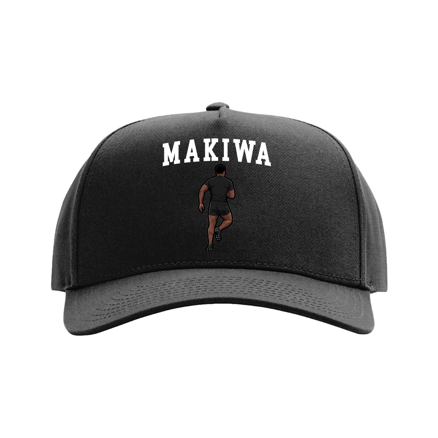 Full Fabric Five-Panel Champ Cap — Shirsey in Black