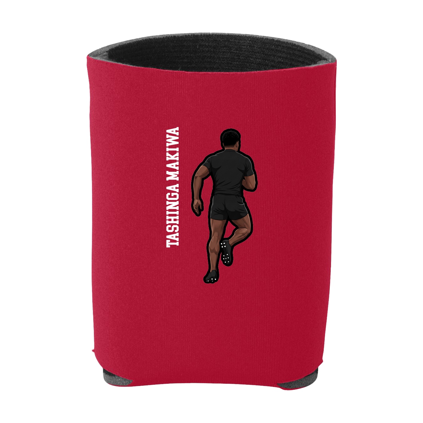 Can Holder — Name Vertical in Red
