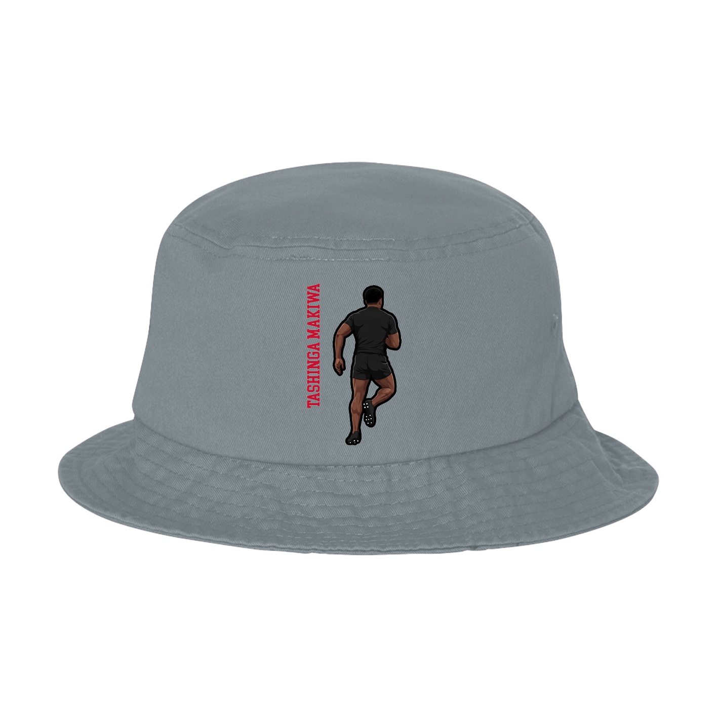 Bucket Cap — Name Vertical in Grey